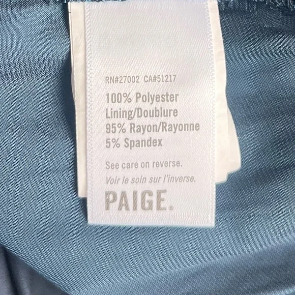 PAIGE Sevilla Long Sleeve Bodysuit in Navy Size Medium - Picture 9 of 9